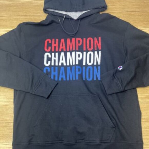Champion Hoodie Spellout Logo Fleece - Picture 2 of 13
